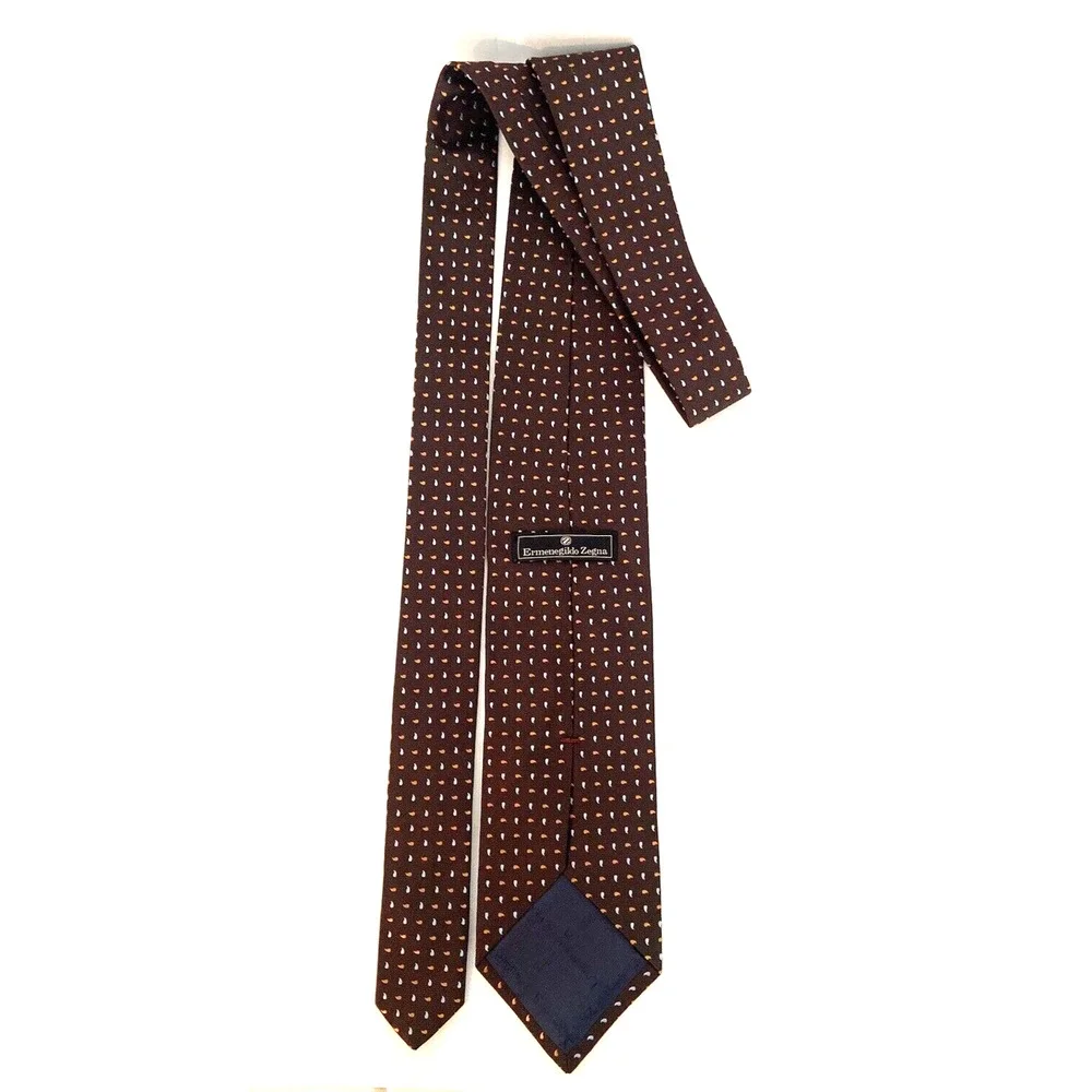 ERMENEGILDO ZEGNA MEN'S TIE, SILK, GREAT COLORS EXCELLENT CONDITION 56' x 3 1/2